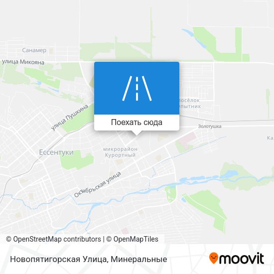 Карта Новопятигорская Улица