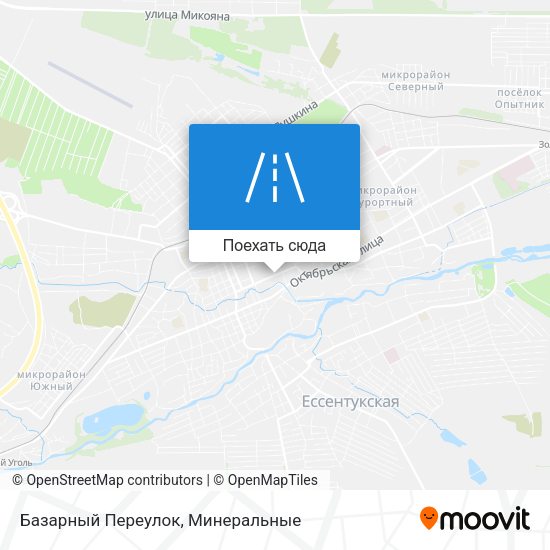 Карта Базарный Переулок