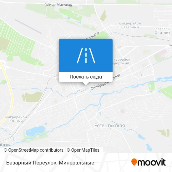Карта Базарный Переулок