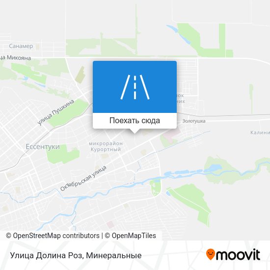 Карта Улица Долина Роз