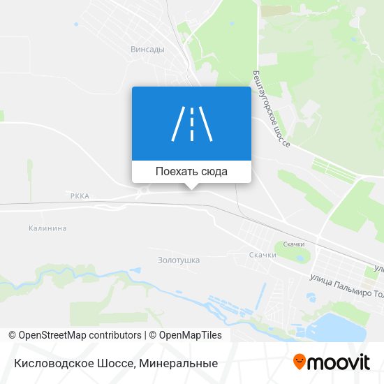 Карта Кисловодское Шоссе