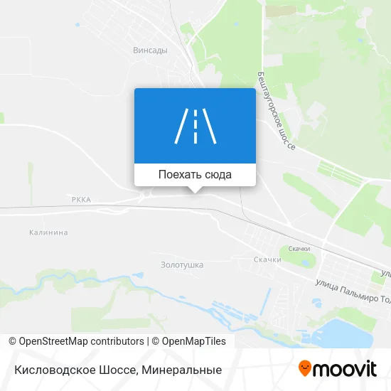 Карта Кисловодское Шоссе