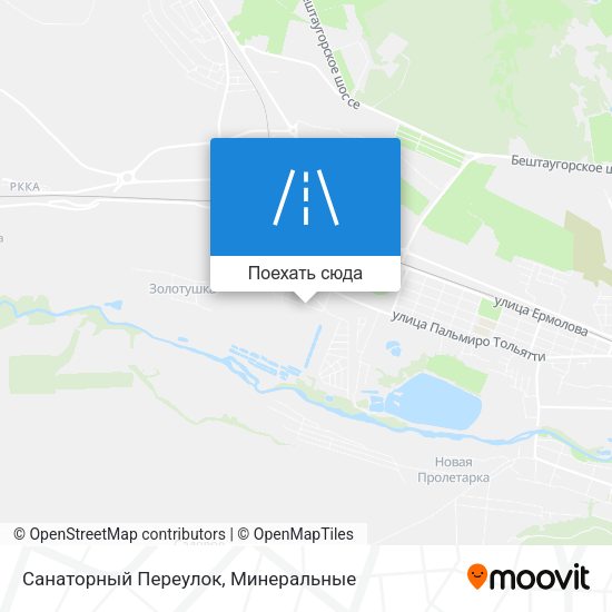 Карта Санаторный Переулок