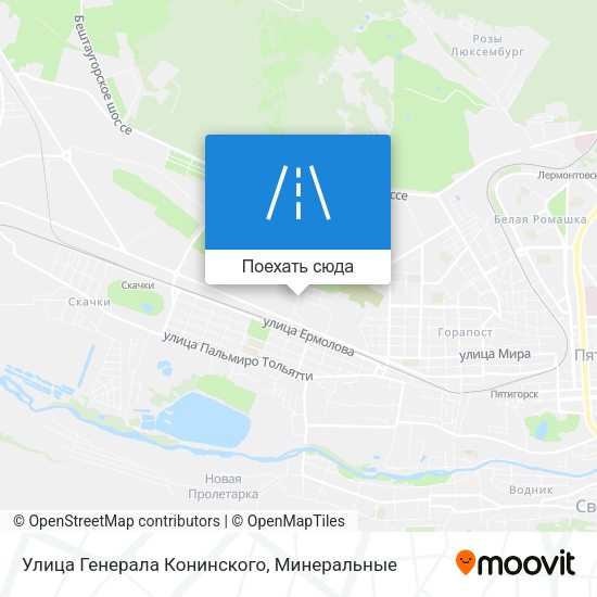 Карта Улица Генерала Конинского