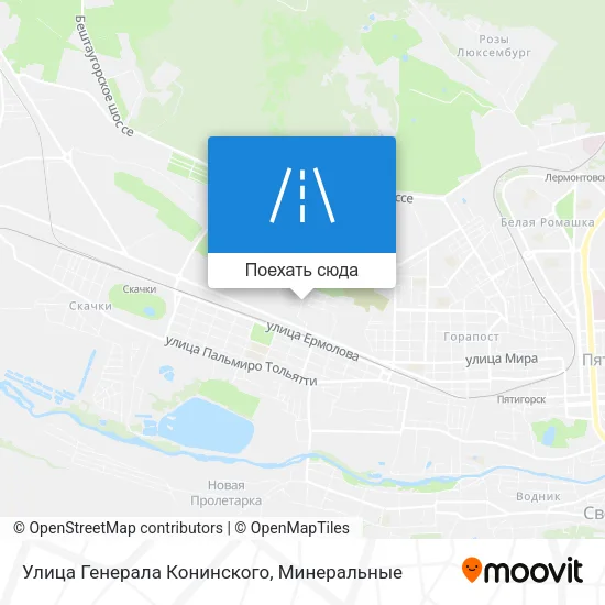 Карта Улица Генерала Конинского