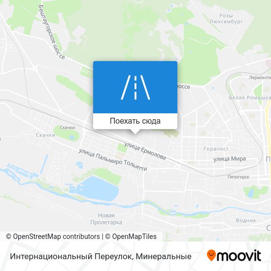 Карта Интернациональный Переулок