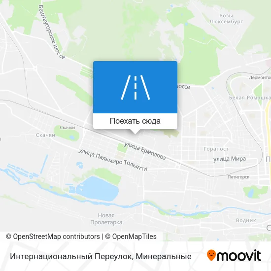 Карта Интернациональный Переулок
