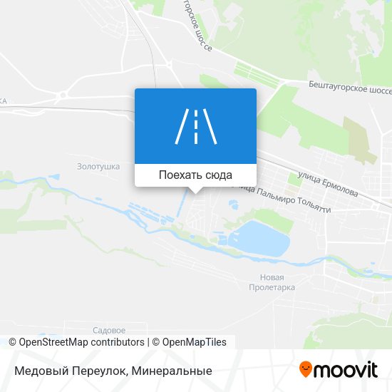 Карта Медовый Переулок