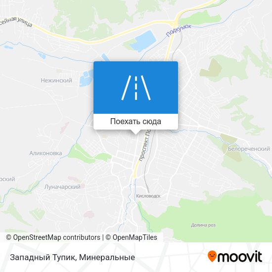 Карта Западный Тупик