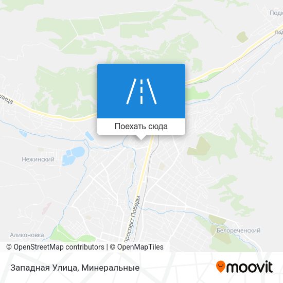 Карта Западная Улица