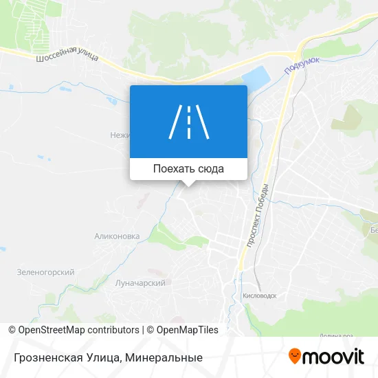 Карта Грозненская Улица