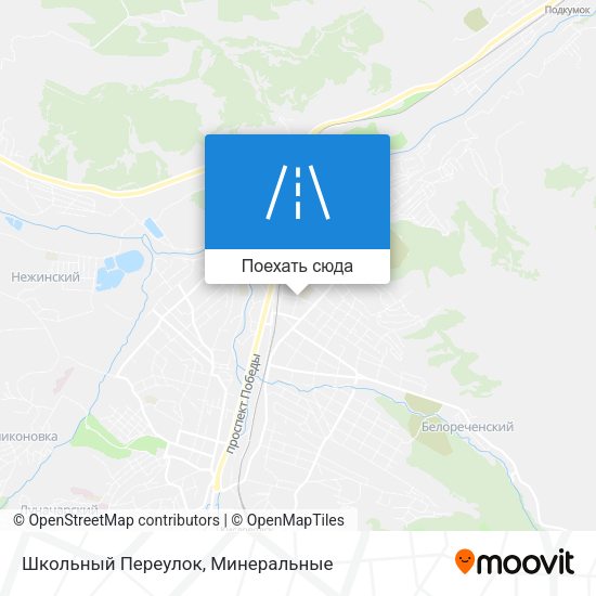 Карта Школьный Переулок