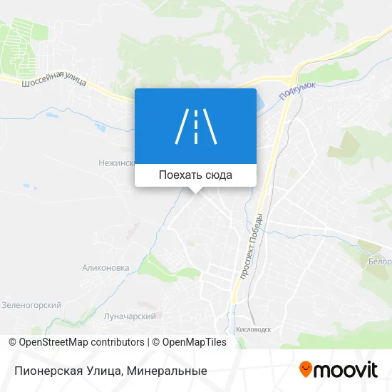 Карта Пионерская Улица