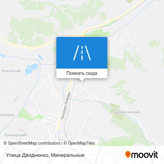 Карта Улица Дводненко