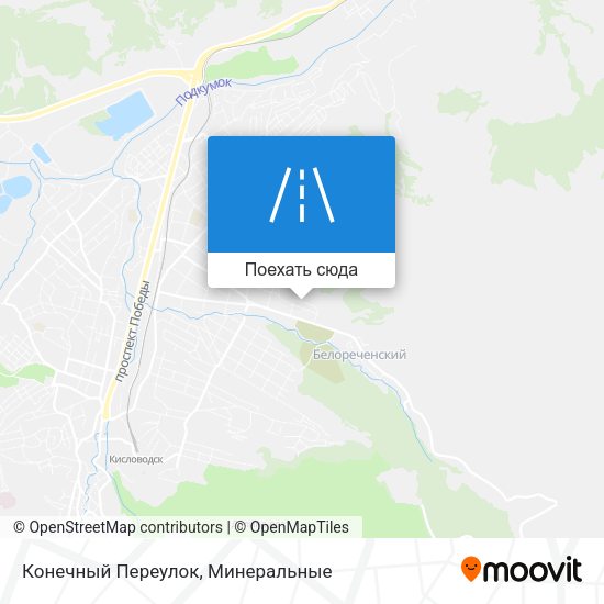Карта Конечный Переулок