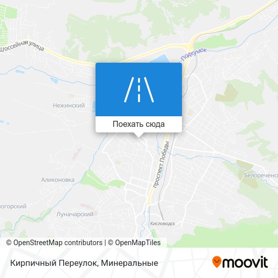 Карта Кирпичный Переулок