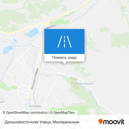 Карта Дальневосточная Улица