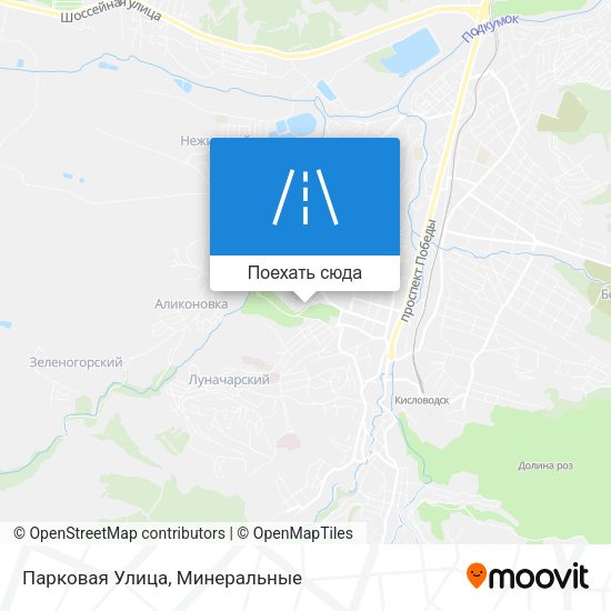 Карта Парковая Улица