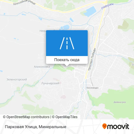 Карта Парковая Улица