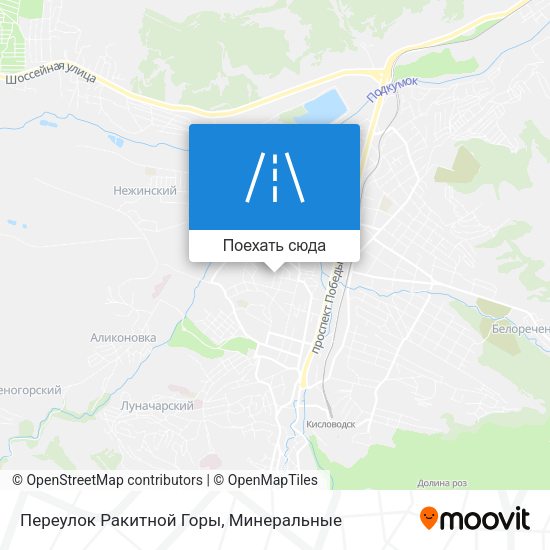 Карта Переулок Ракитной Горы