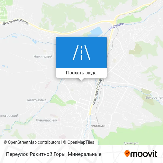 Карта Переулок Ракитной Горы
