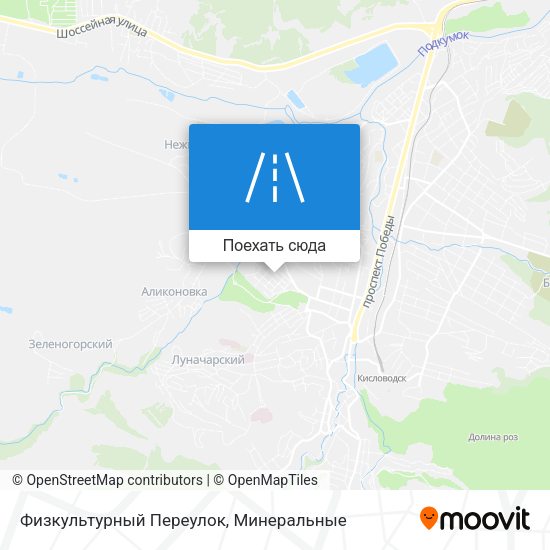 Карта Физкультурный Переулок