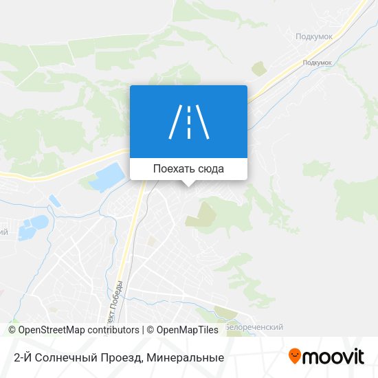 Карта 2-Й Солнечный Проезд