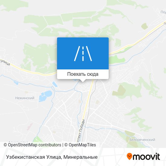 Карта Узбекистанская Улица