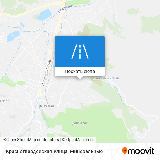 Карта Красногвардейская Улица