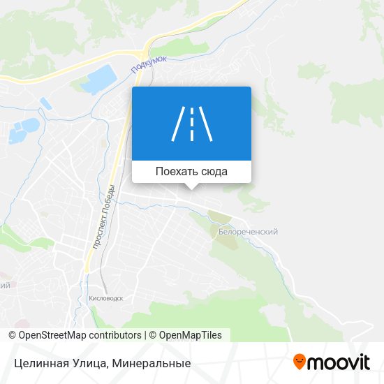 Карта Целинная Улица