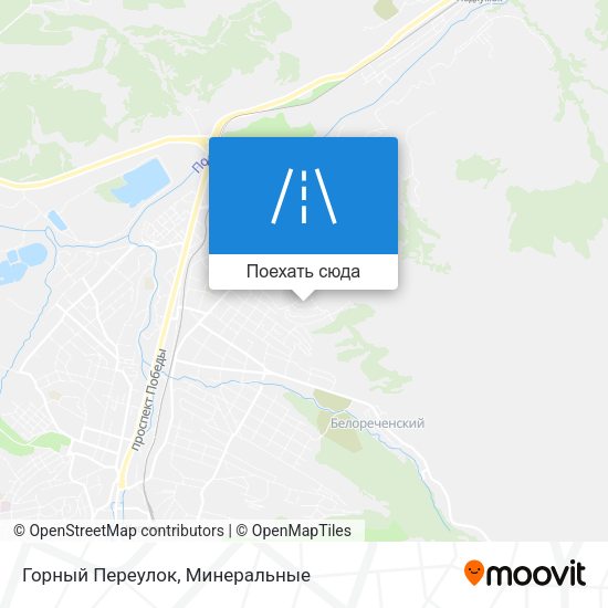 Карта Горный Переулок