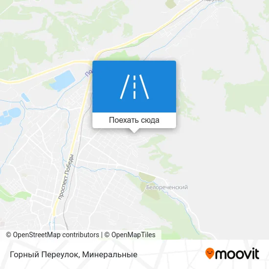 Карта Горный Переулок