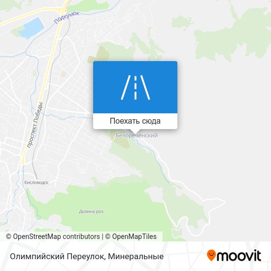 Карта Олимпийский Переулок