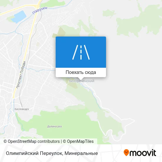 Карта Олимпийский Переулок