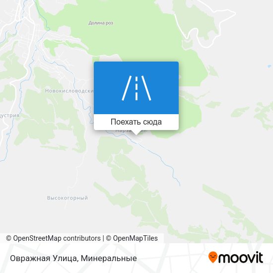 Карта Овражная Улица