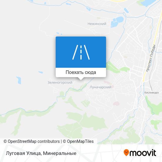 Карта Луговая Улица