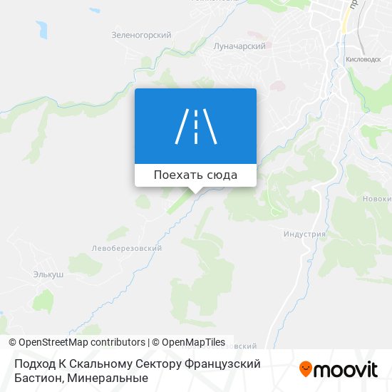 Карта Подход К Скальному Сектору Французский Бастион