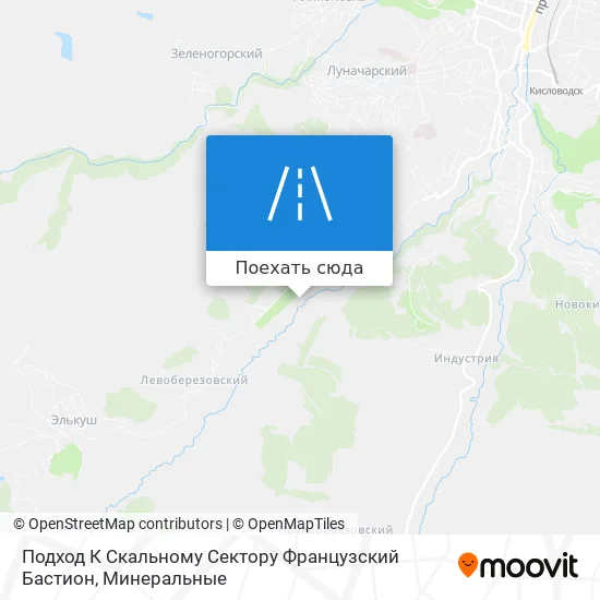 Карта Подход К Скальному Сектору Французский Бастион