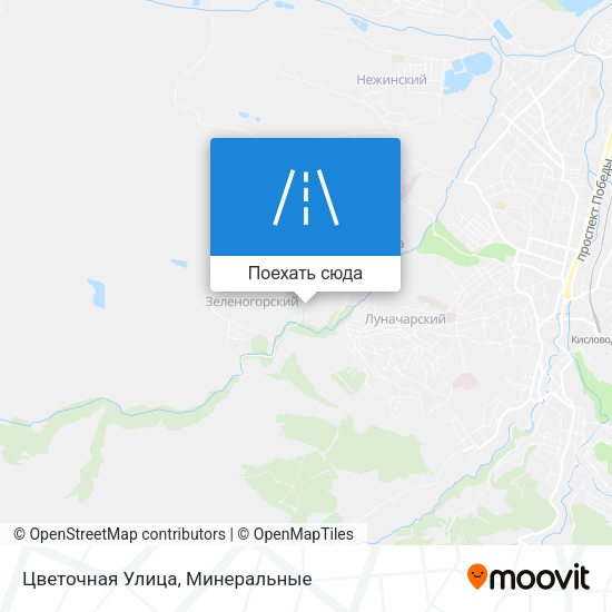 Карта Цветочная Улица