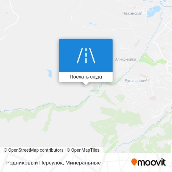 Карта Родниковый Переулок