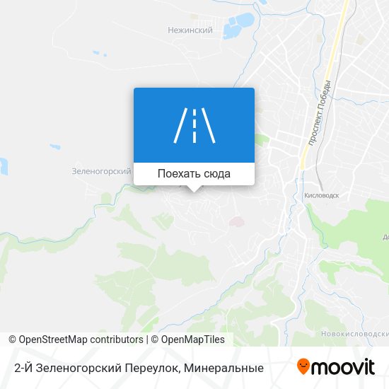 Карта 2-Й Зеленогорский Переулок
