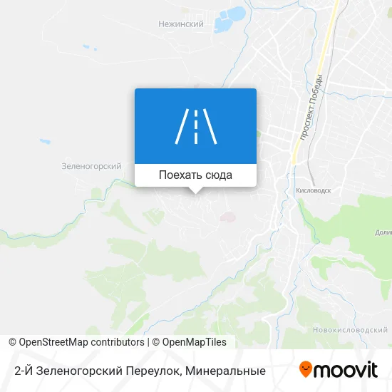 Карта 2-Й Зеленогорский Переулок