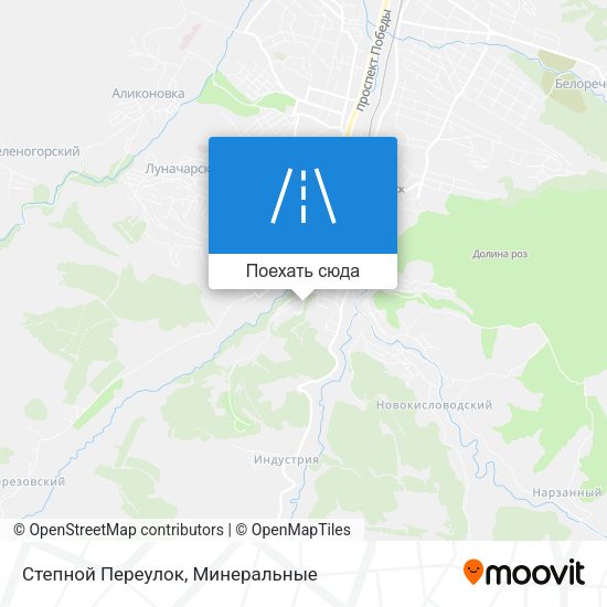 Карта Степной Переулок