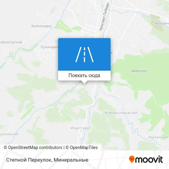 Карта Степной Переулок