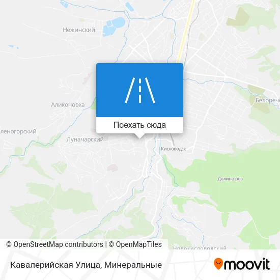 Карта Кавалерийская Улица