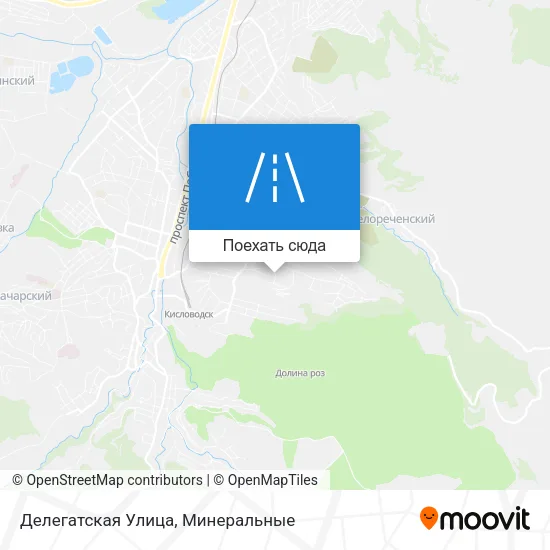 Карта Делегатская Улица
