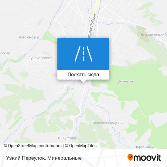 Карта Узкий Переулок