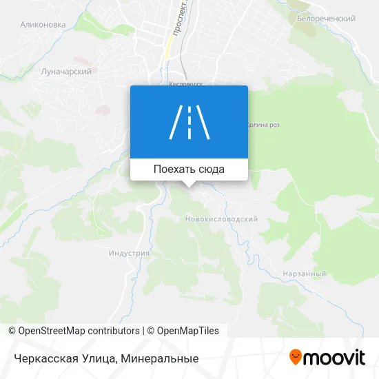 Карта Черкасская Улица