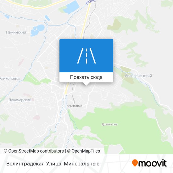 Карта Велинградская Улица