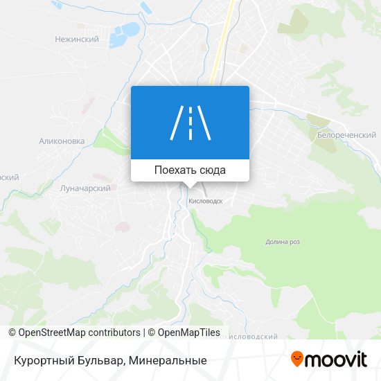 Карта Курортный Бульвар